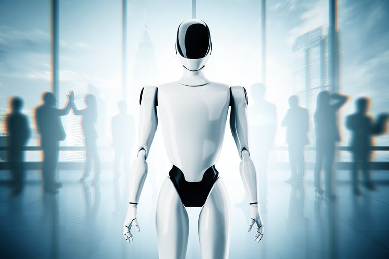 Workplace automation with humanoid robots - business integration